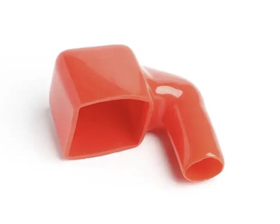 Red black color flexible PVC car battery terminal cap